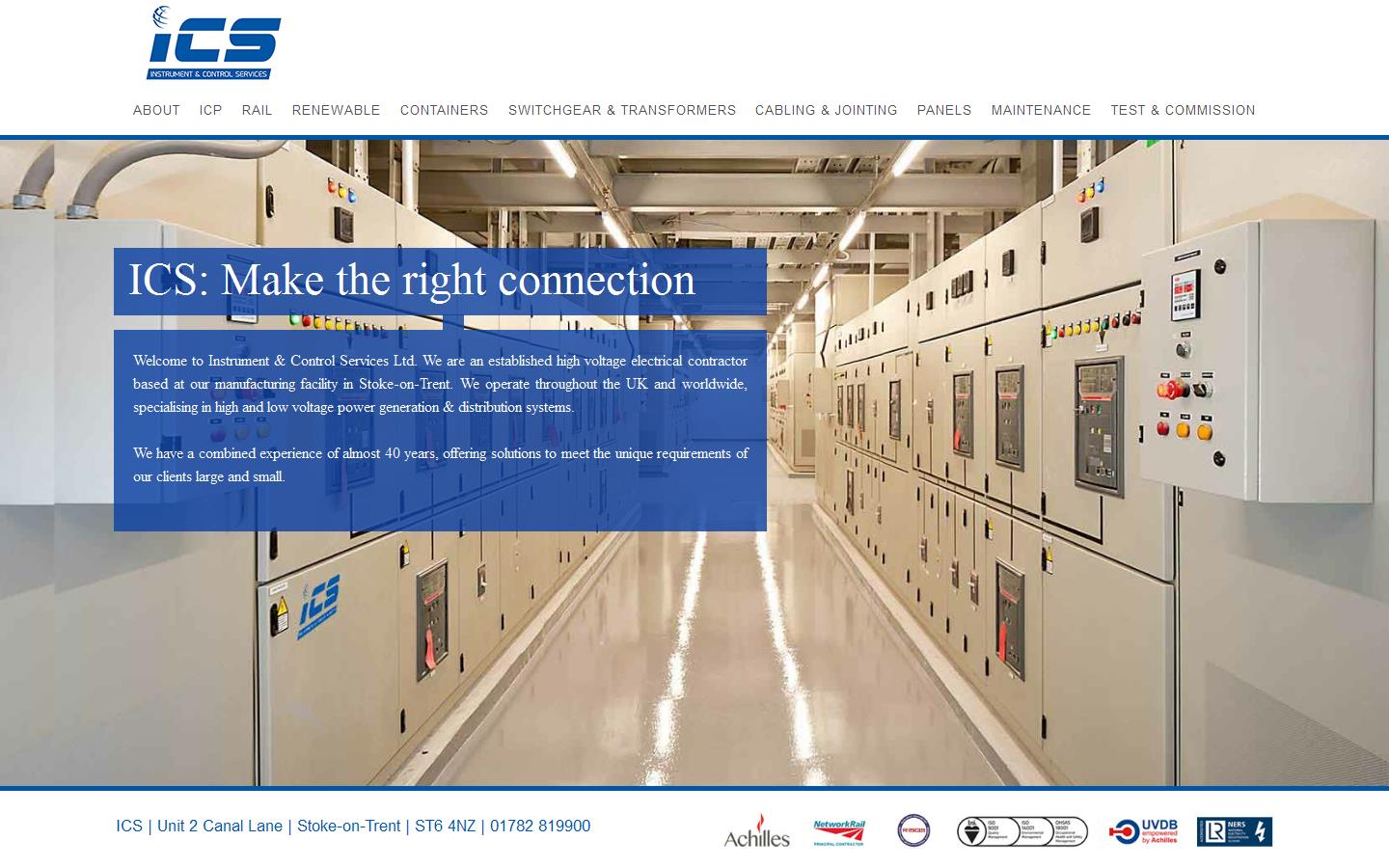 Instrument & Control Services Ltd Website