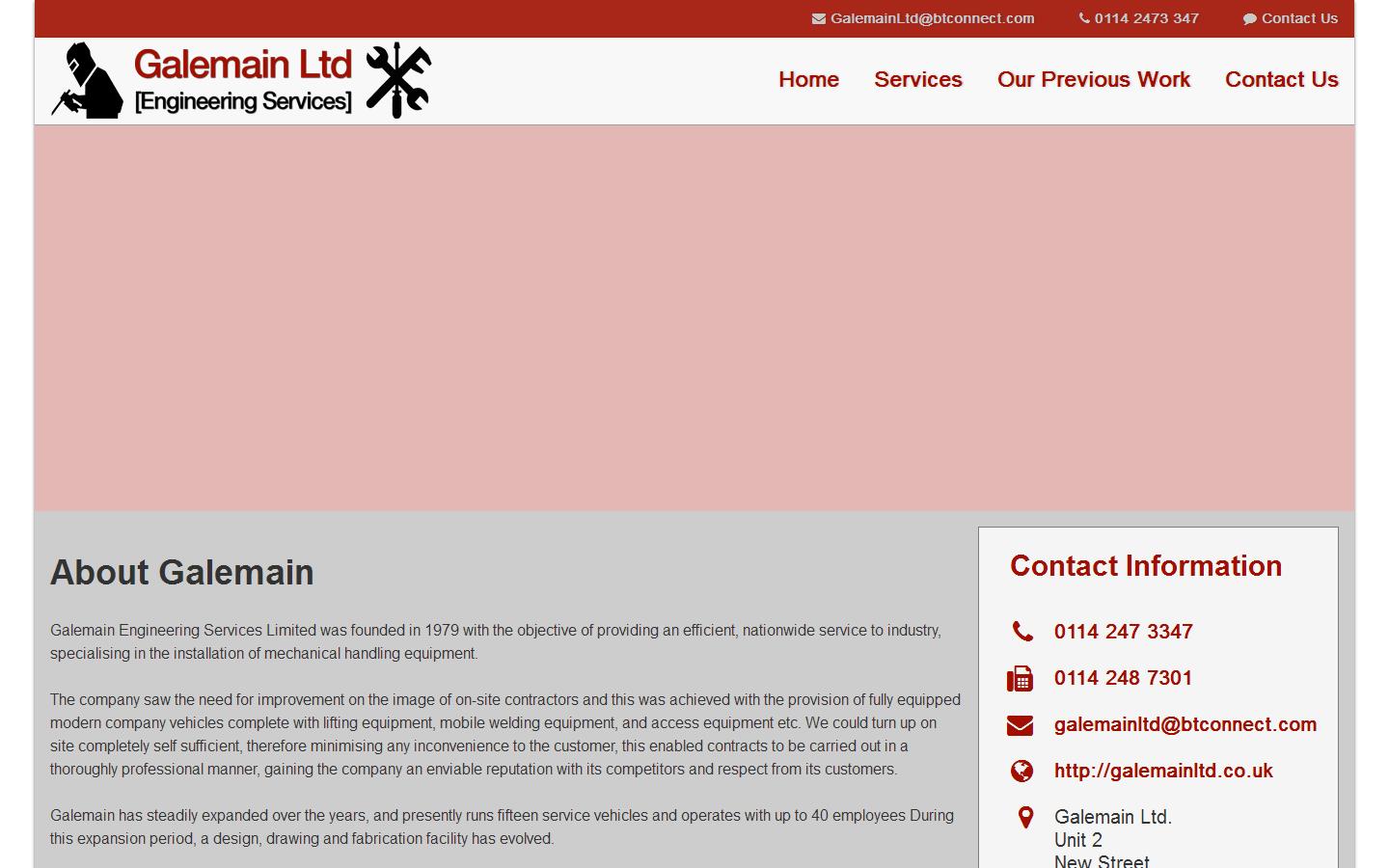 Galemain Ltd Website