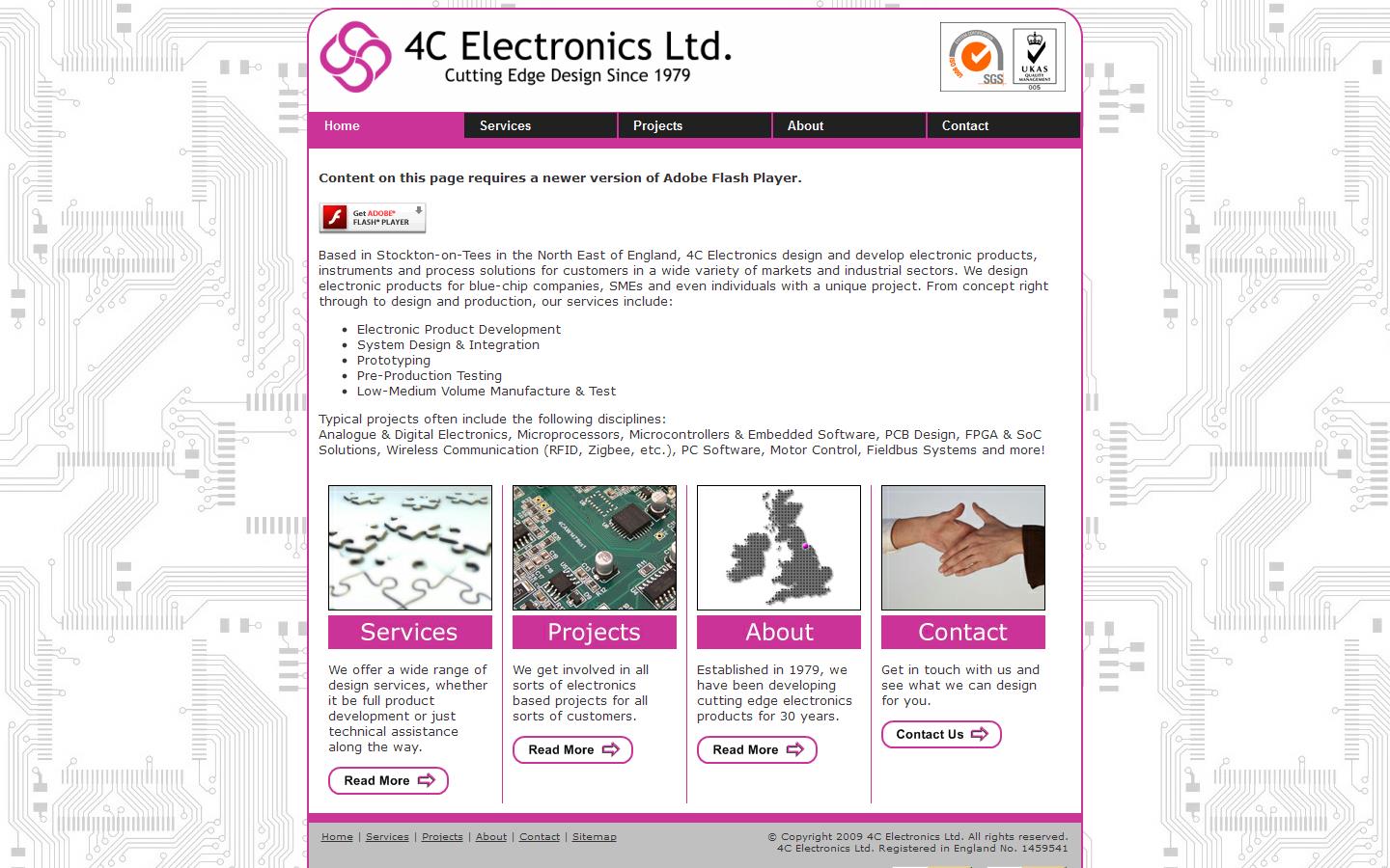 4 C Electronics Ltd Website