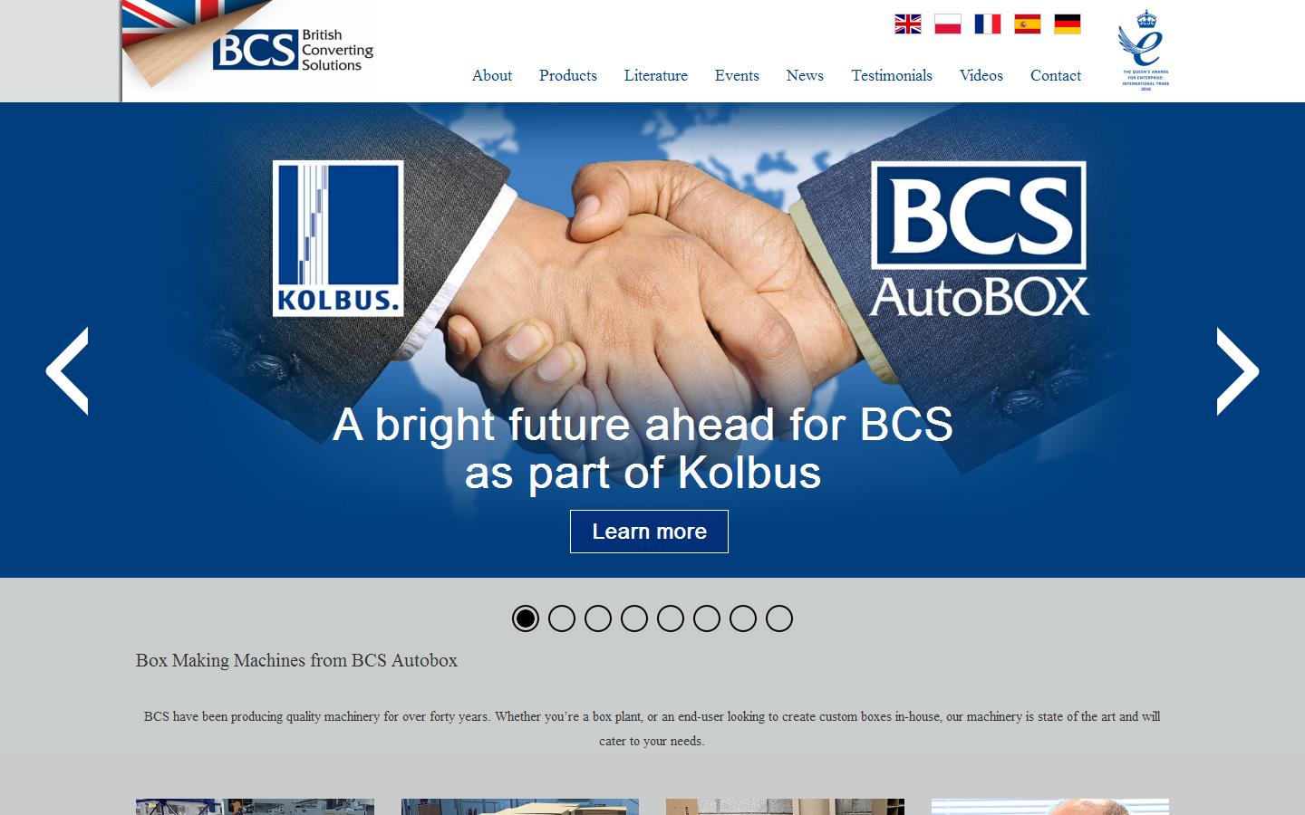 British Converting Solutions Website