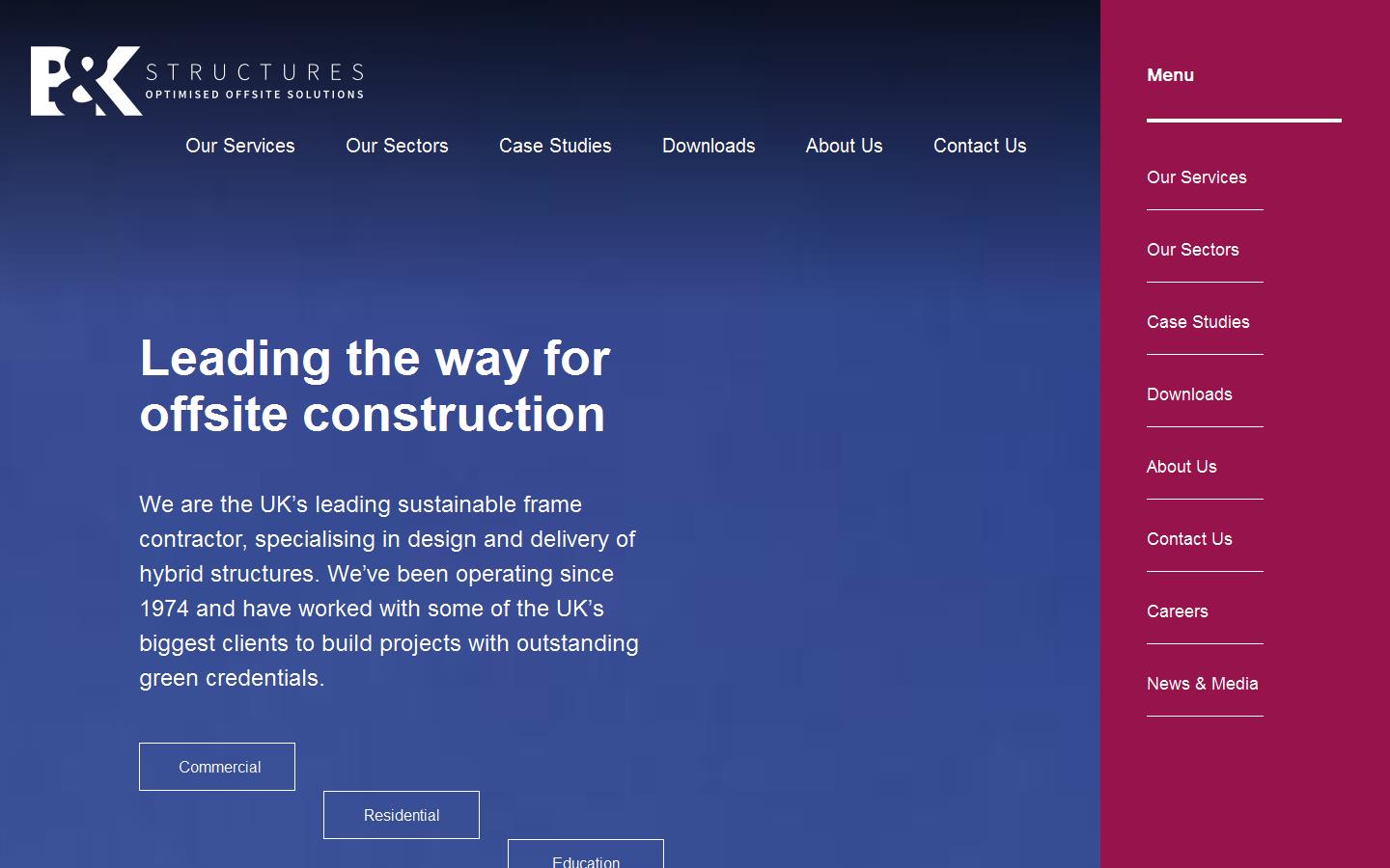 B & K Structures Ltd Website