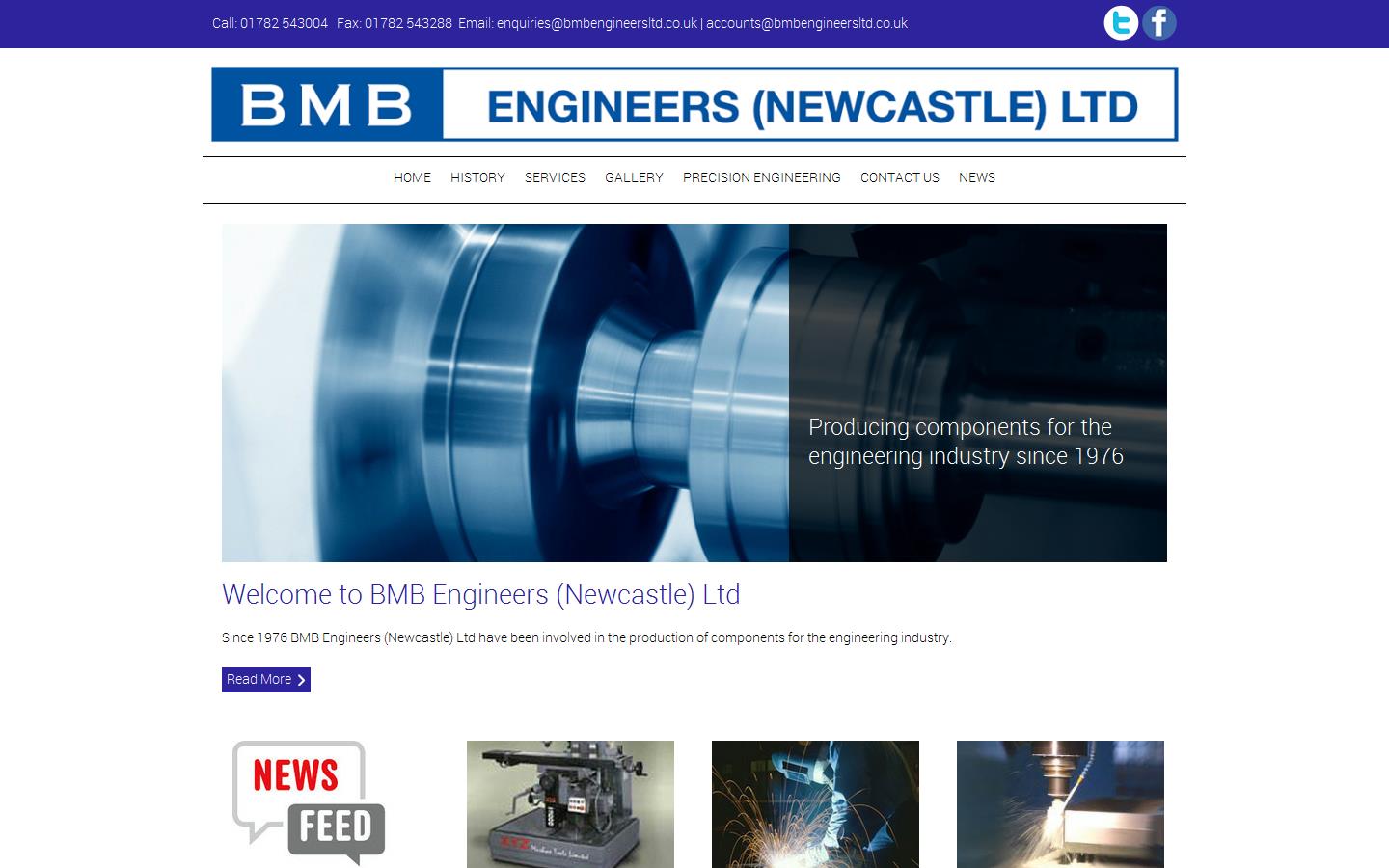 B M B Engineers Newcastle Ltd Website