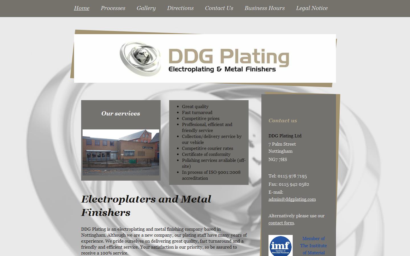 D D G Plating Website