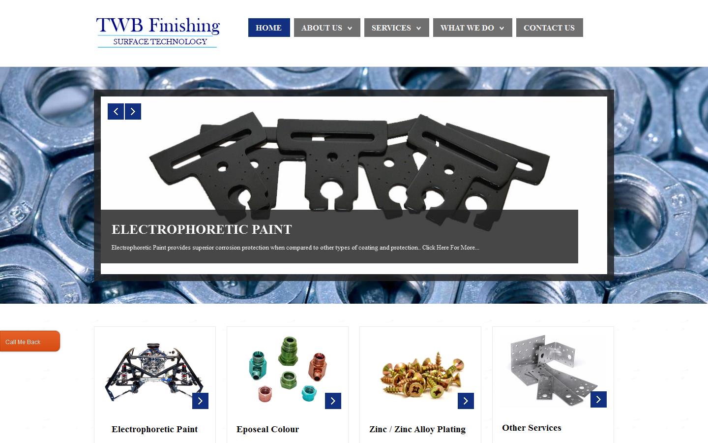 T W B Finishing Ltd Website