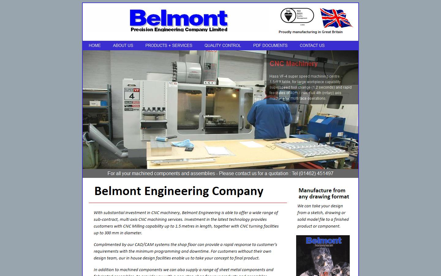 Belmont Precision Engineering Company Ltd Website