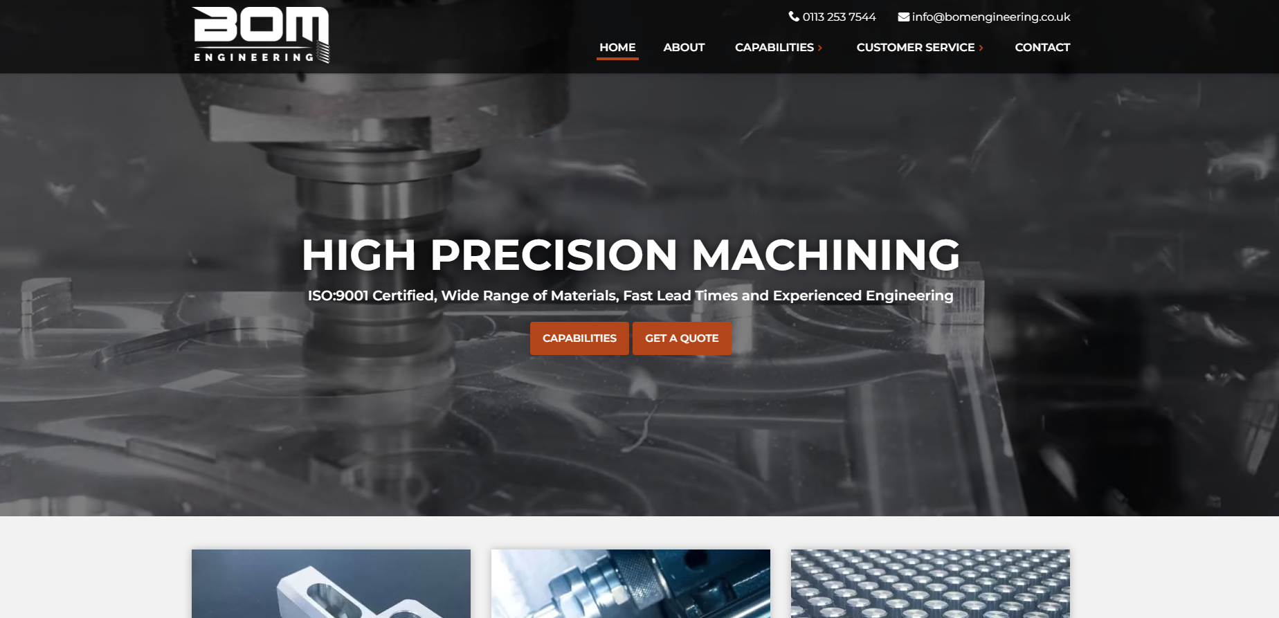 Bom Engineering Website