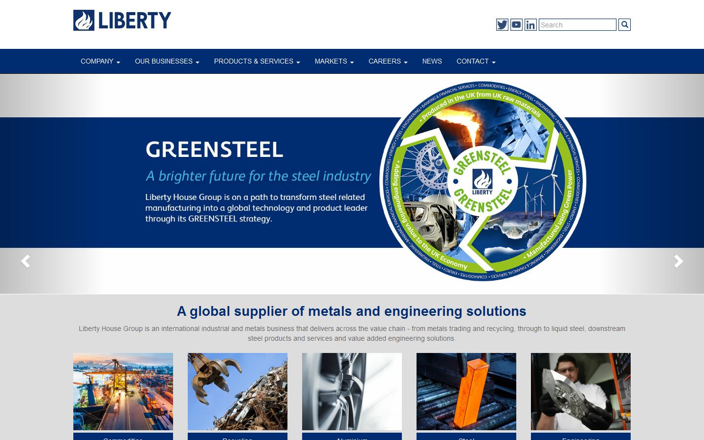 Liberty Bridge Aluminium Ltd Website