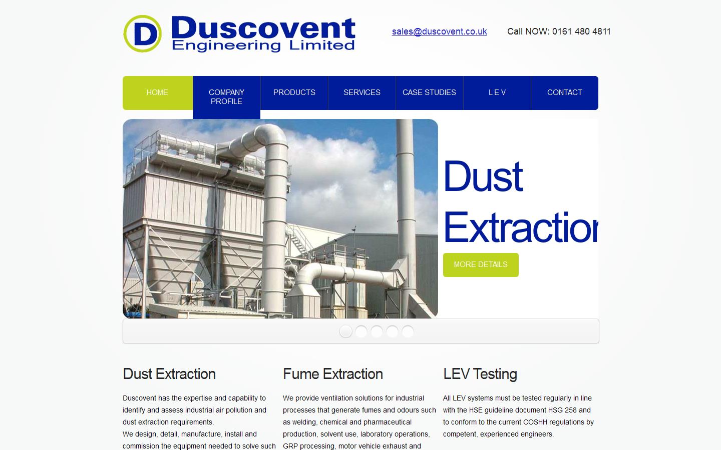 Duscovent Engineering Ltd Website