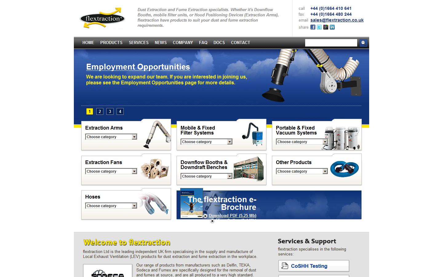 Flextraction Ltd Website