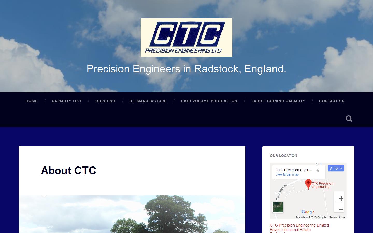 C T C Precision Engineering Website