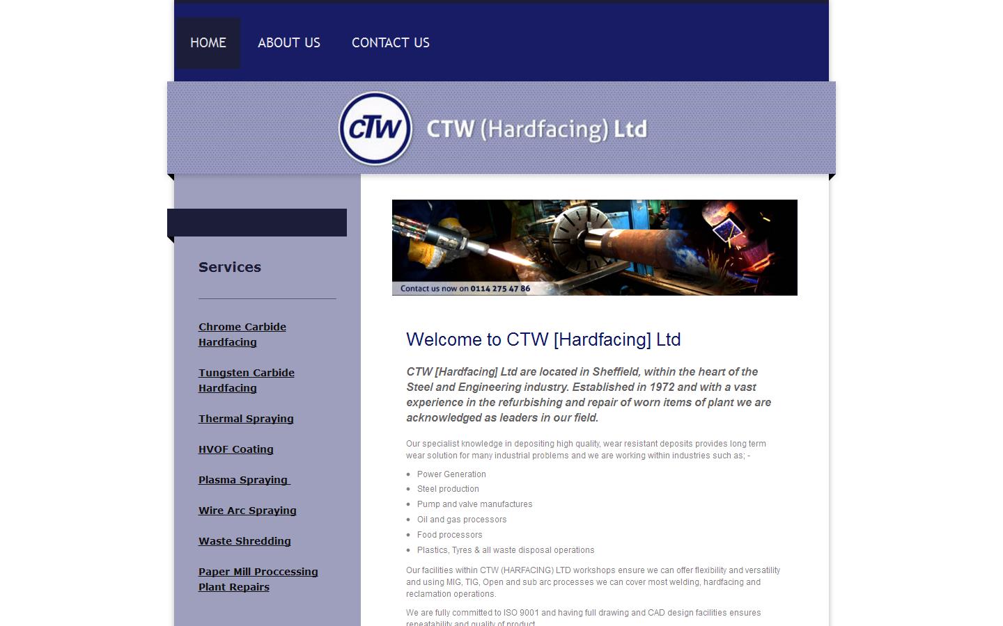 C T W Hardfacing Ltd Website