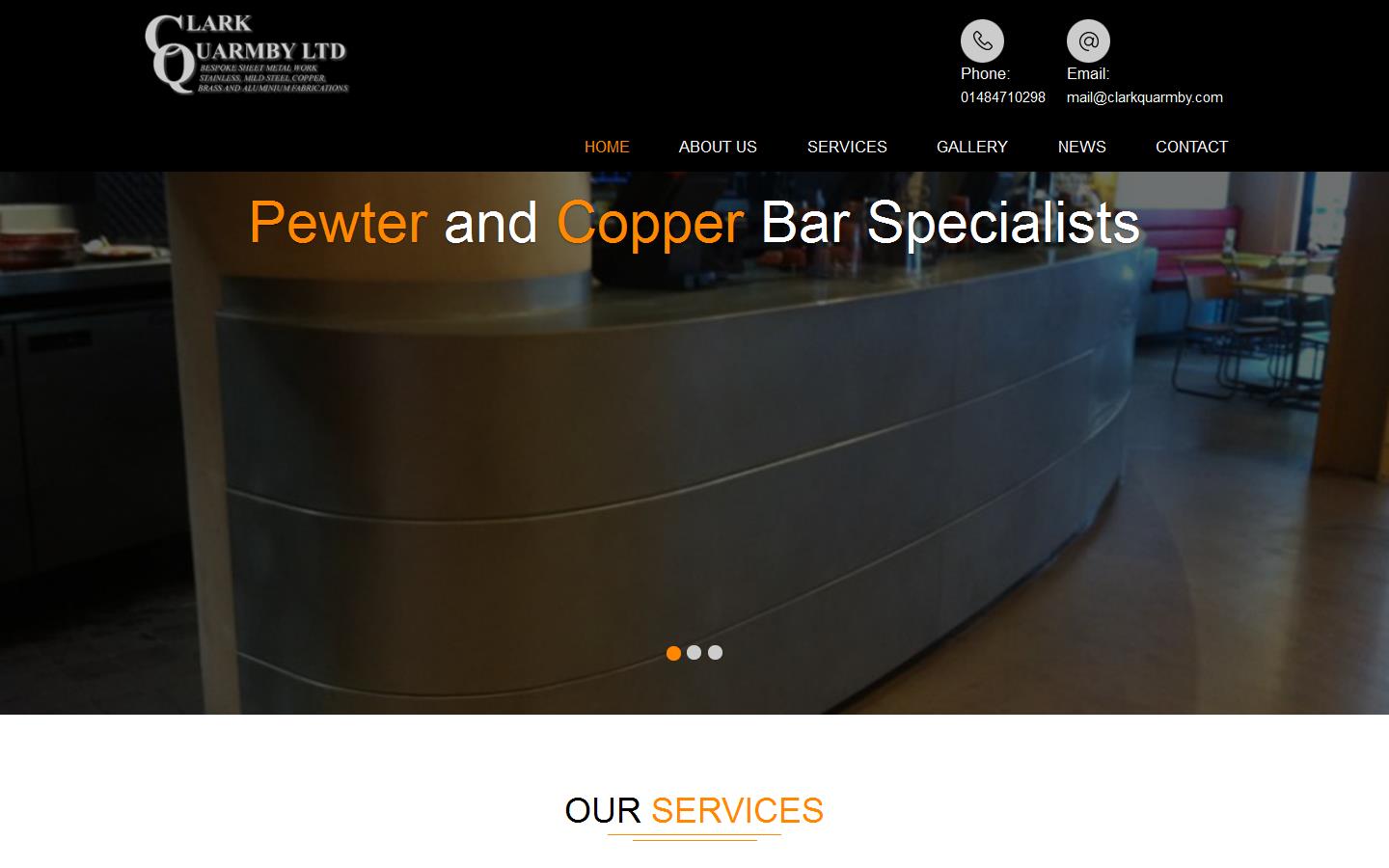 Clark Quarmby Ltd Website