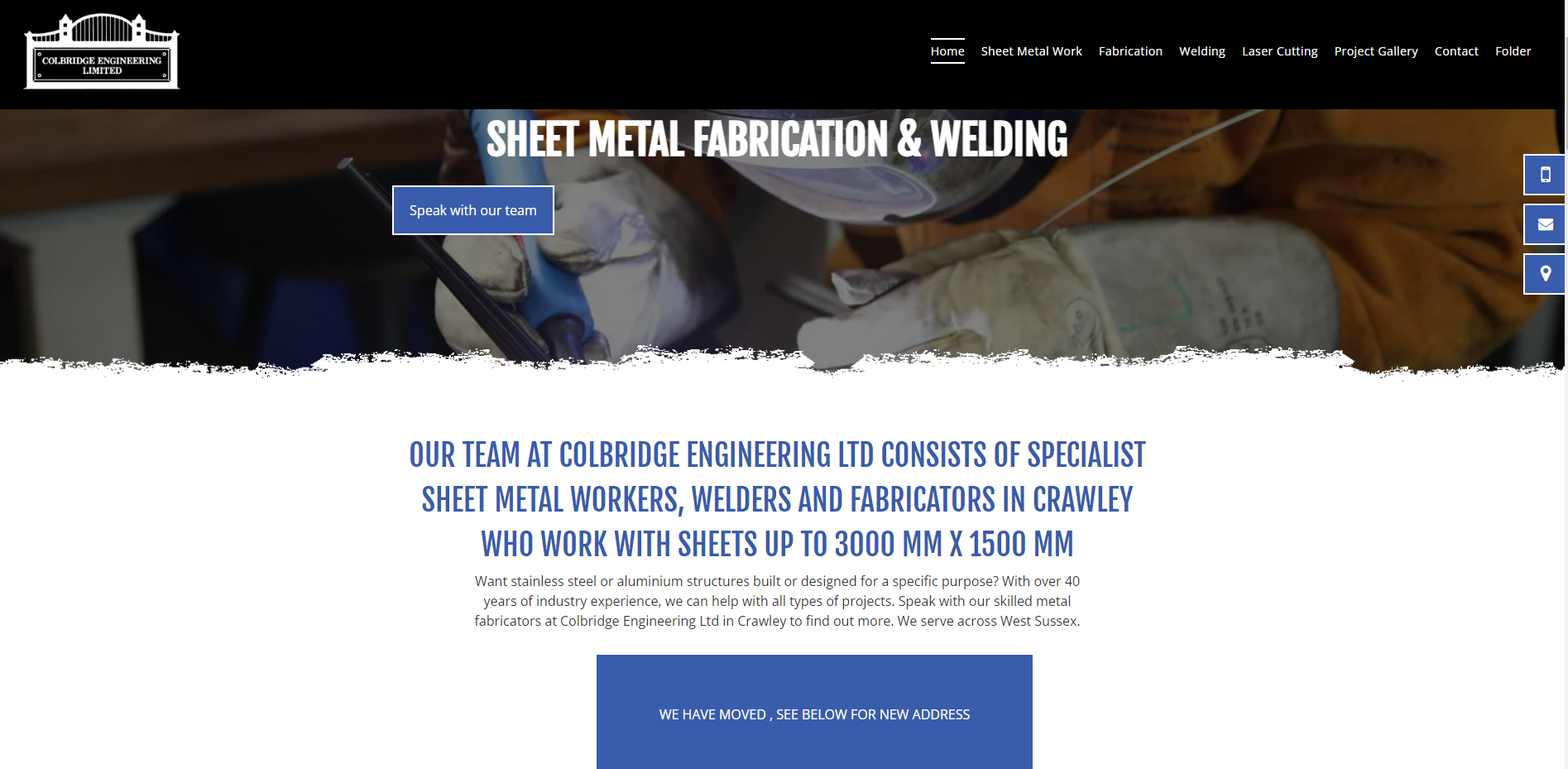 Colbridge Engineering Ltd Website