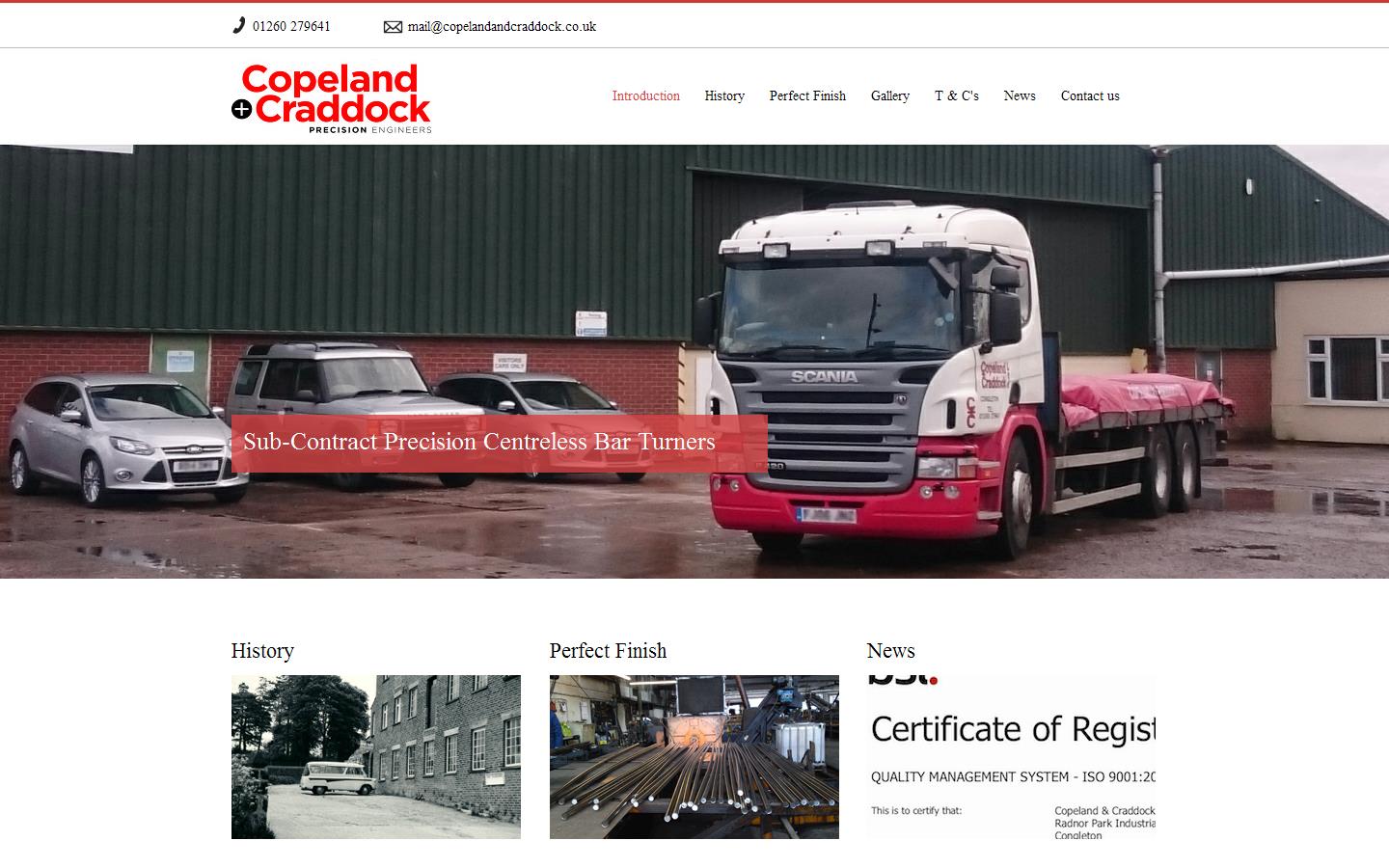 Copeland & Craddock Ltd Website