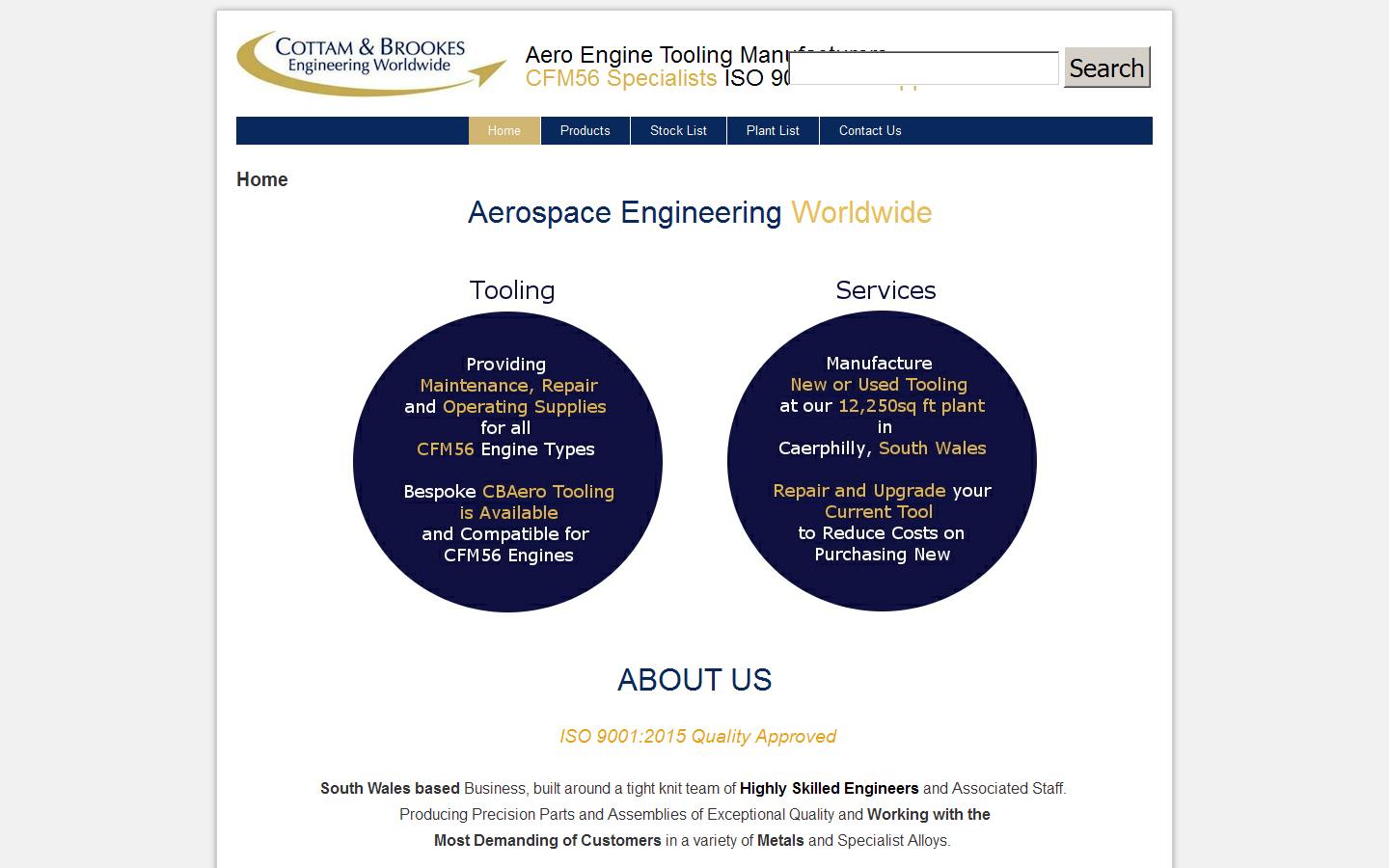 Cottam & Brookes Website