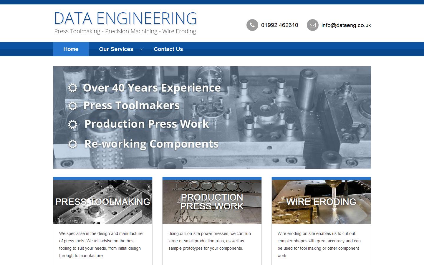 Data Engineering Hoddesdon Ltd Website