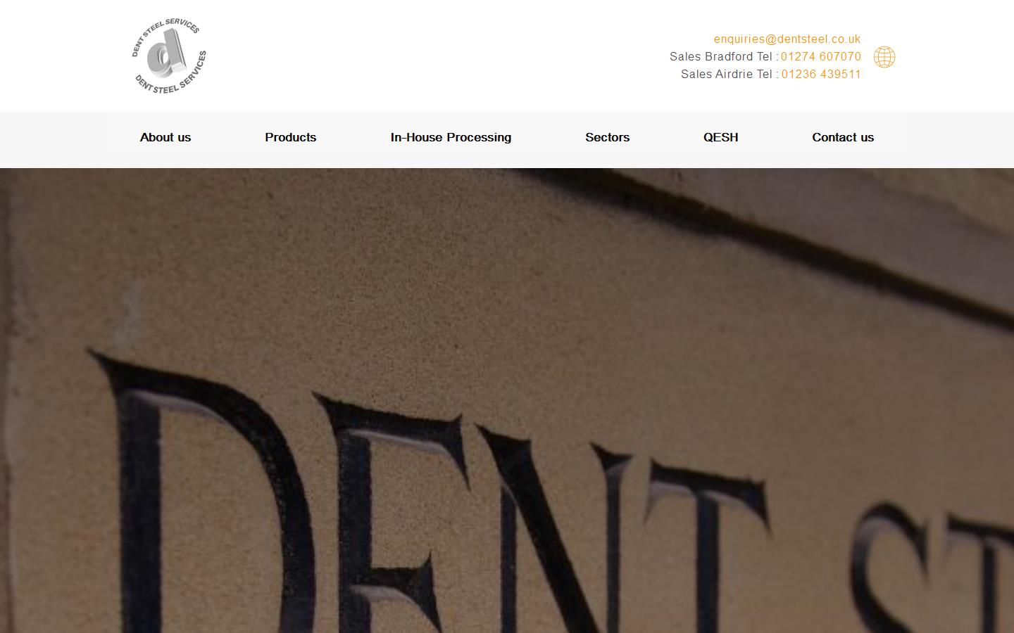 Dent Steel Services Website