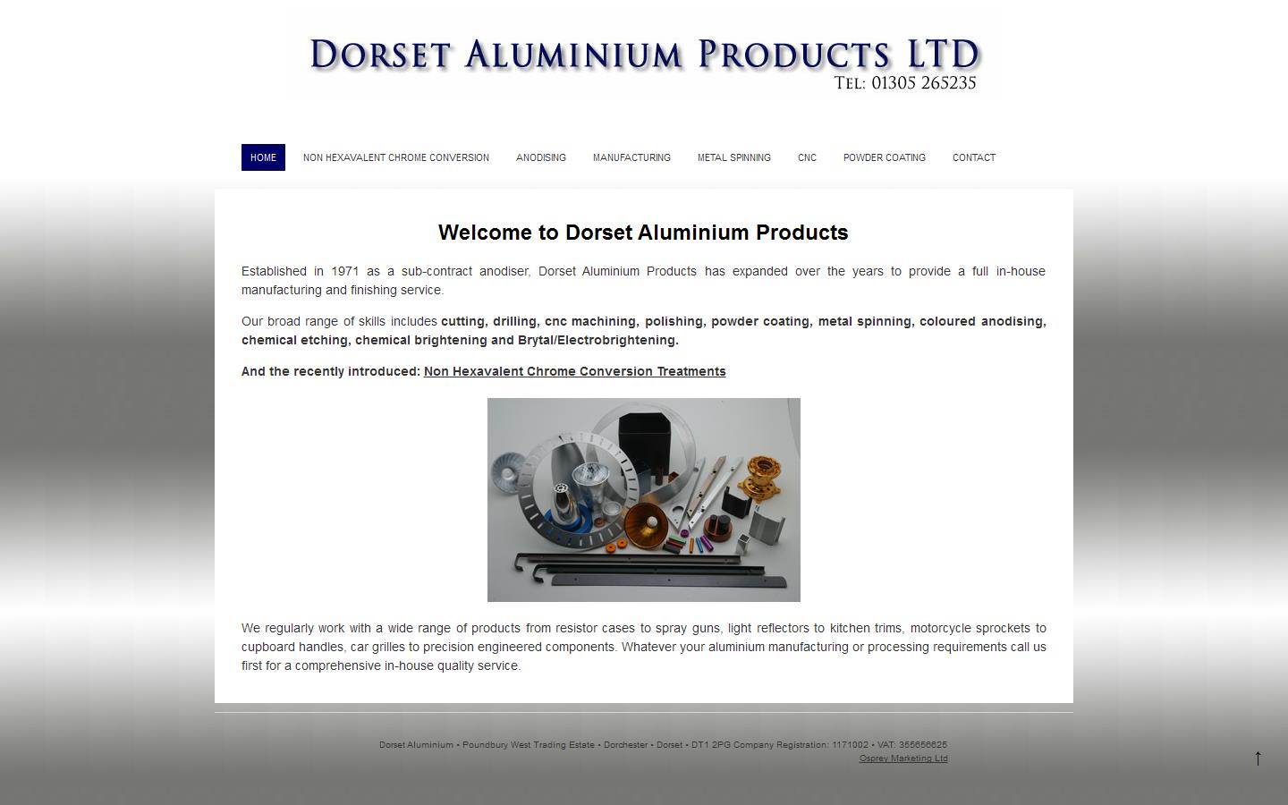 Dorset Aluminium Products Website