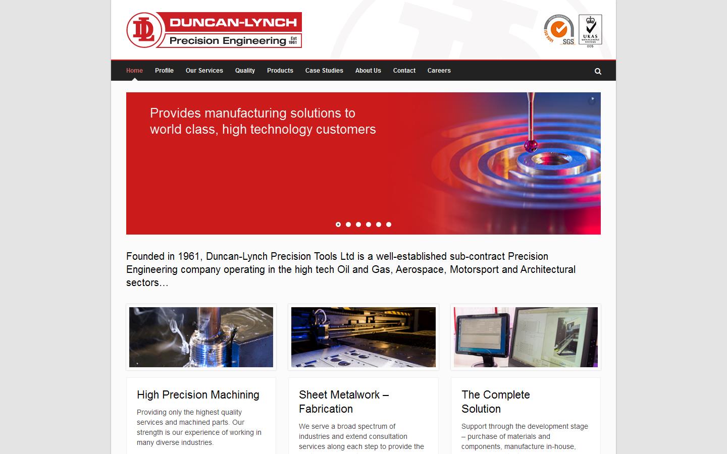 Duncan Lynch Precision Tools Ltd Website