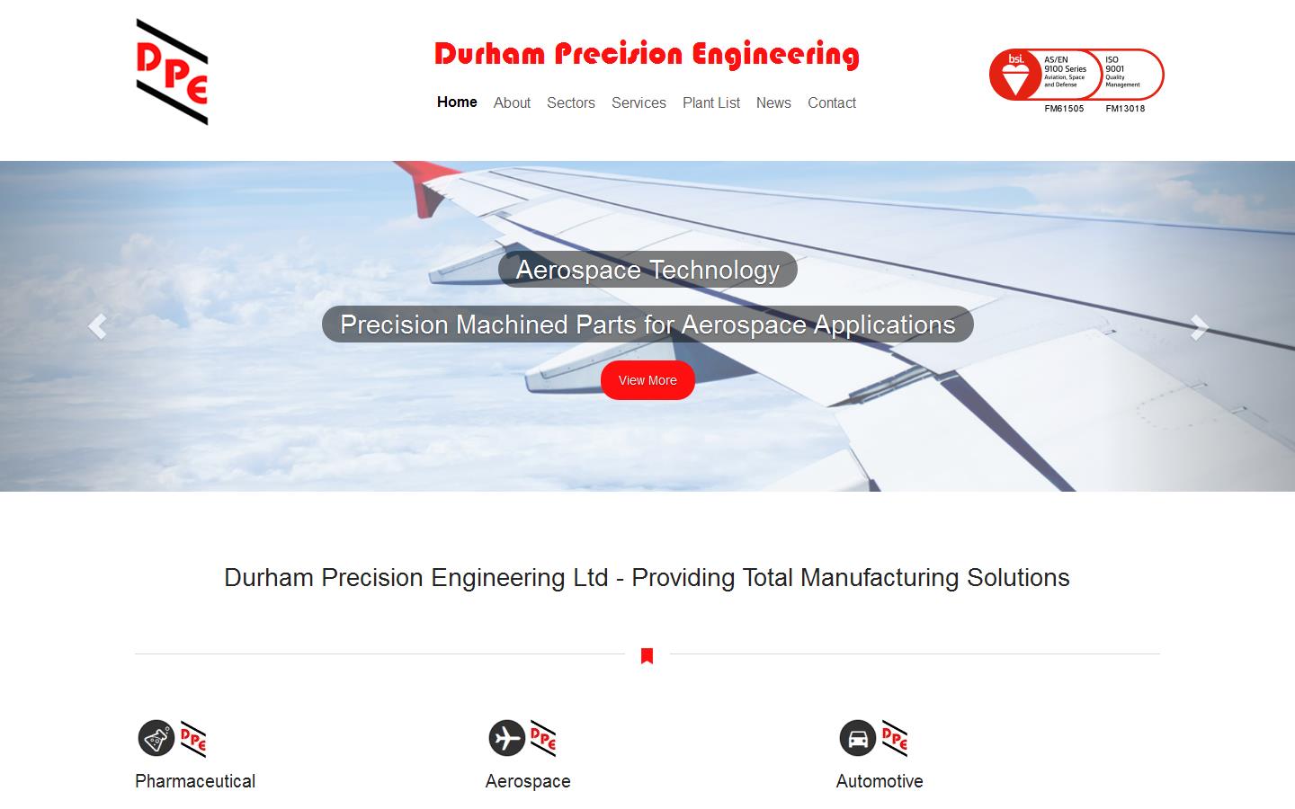 Durham Precision Engineering Ltd Website