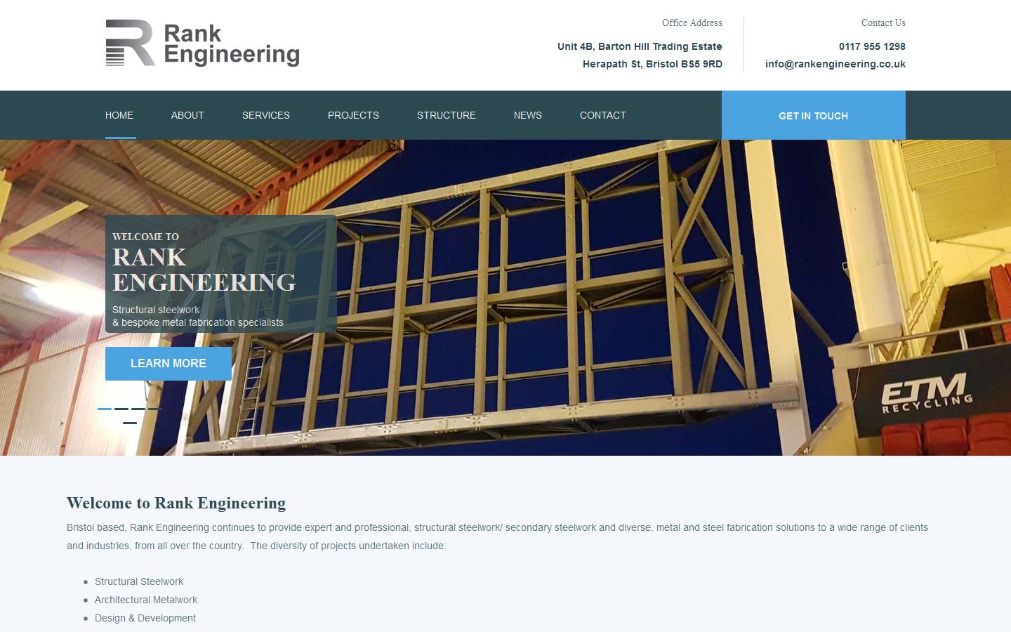 Rank Engineering Website