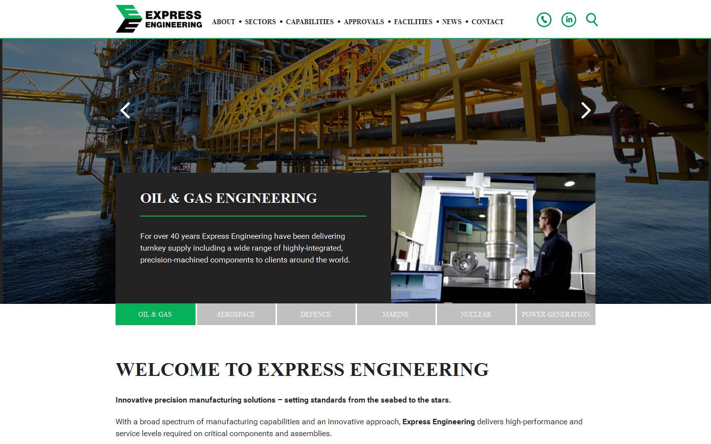 Express Engineering Thompson Ltd Website