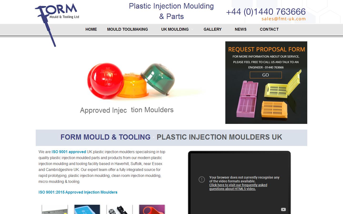 Form Mould & Tooling Ltd Website
