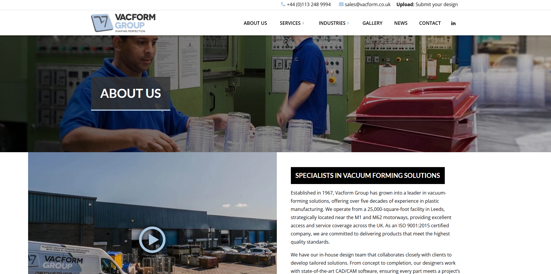 The Vacform Group Website