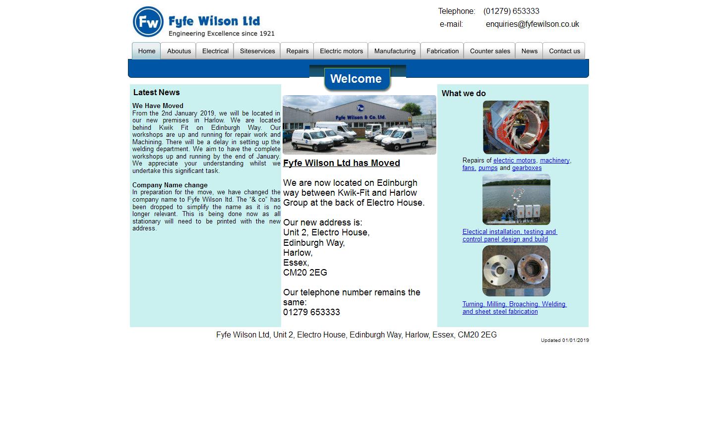 Fyfe Wilson & Co. Ltd Website