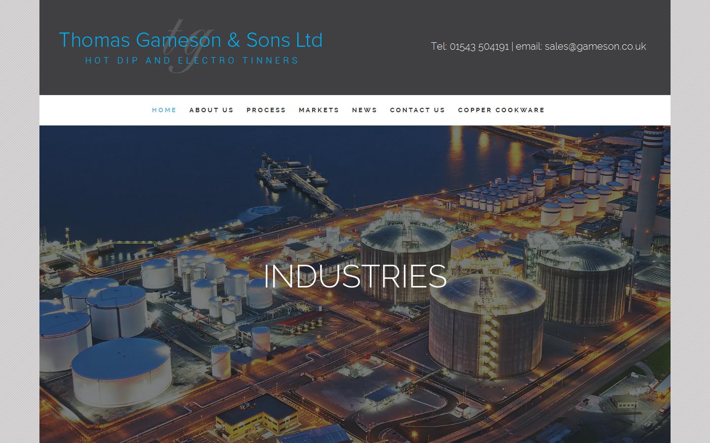 Thomas Gameson & Sons Ltd Website