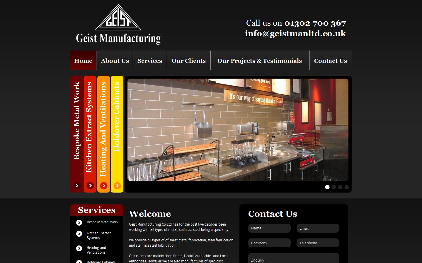 Geist Manufacturing Co. Ltd Website