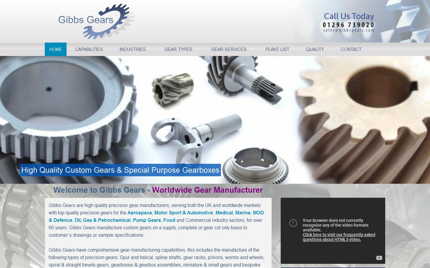 Gibbs Gears Website
