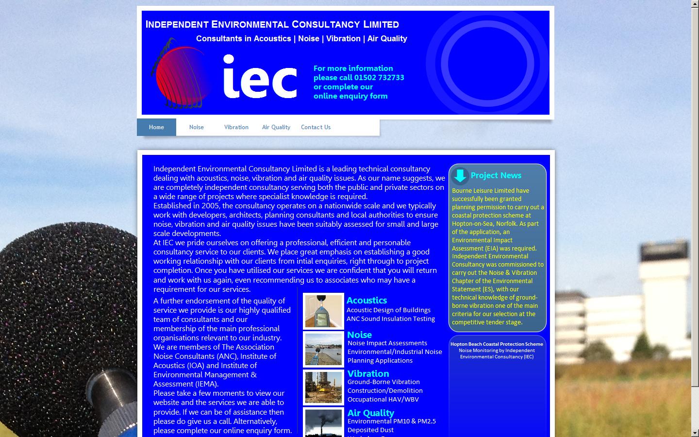 Independent Environmental Consultancy (IEC) Website
