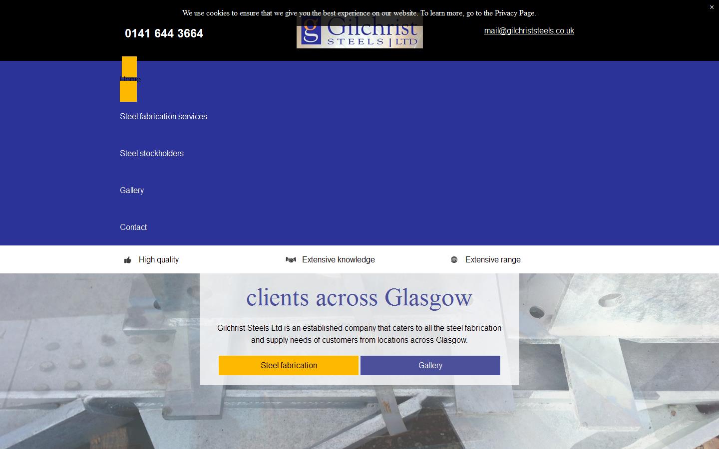 Gilchrist Steels Ltd Website