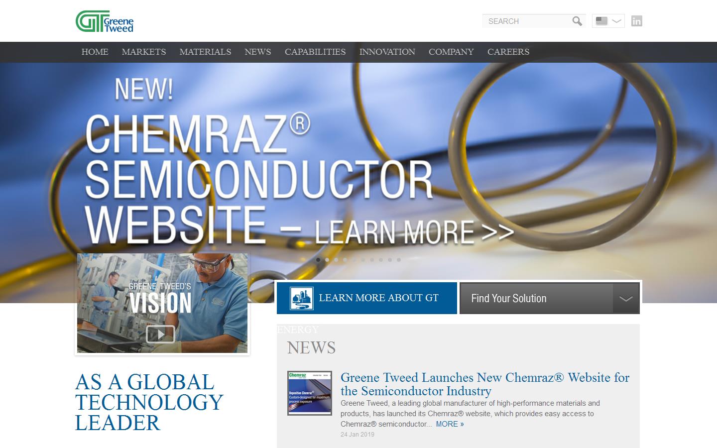 Greene Tweed Website