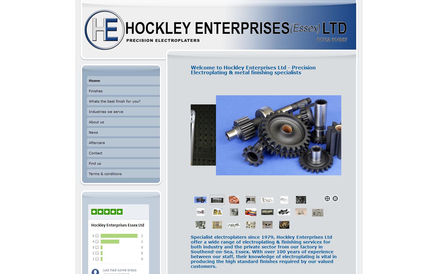 Hockley Enterprises Essex Ltd Website