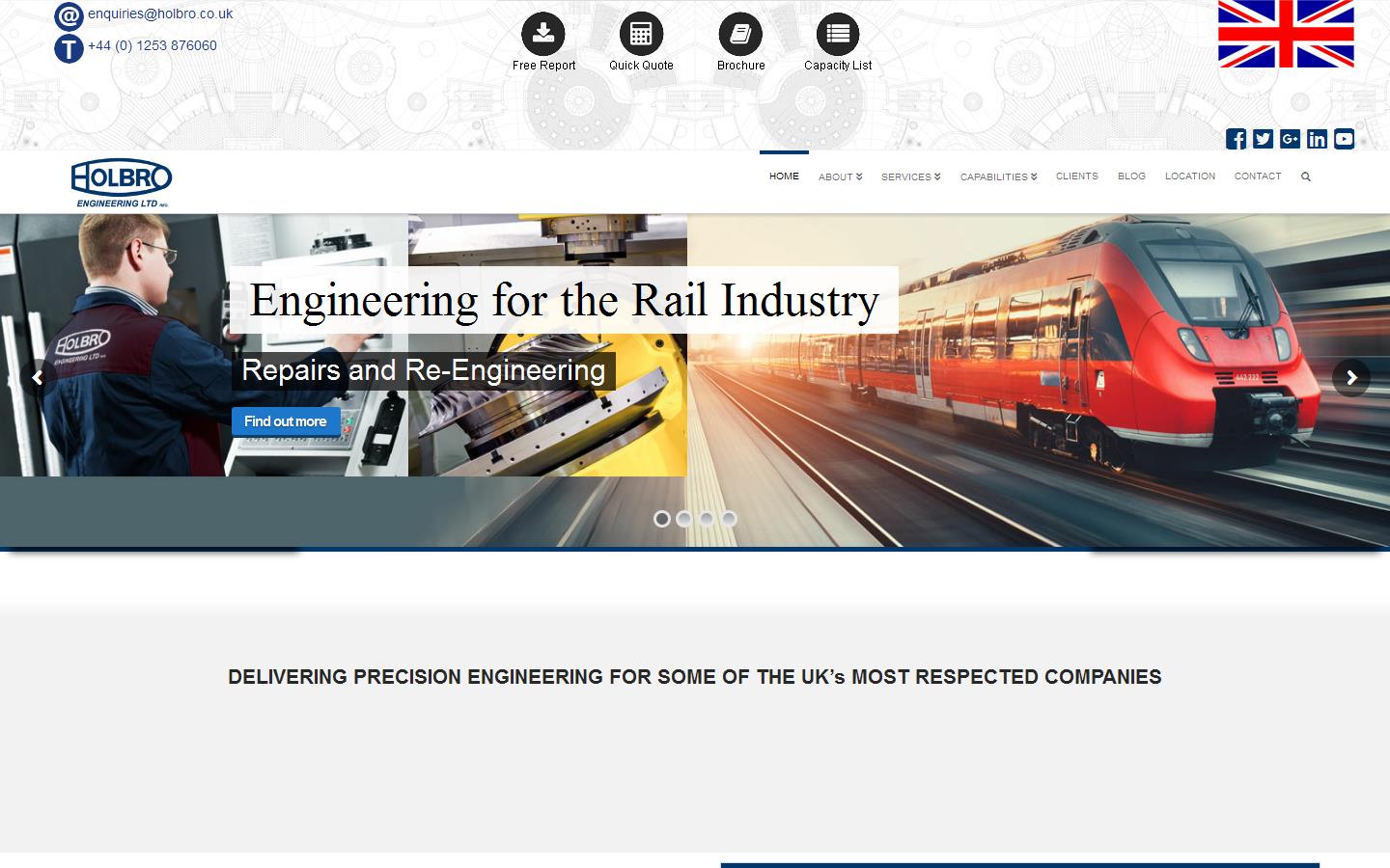 Holbro Engineering Ltd Website