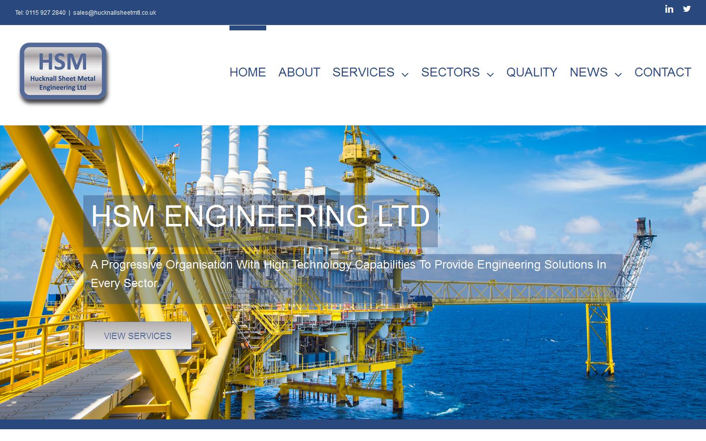 Hucknall Sheet Metal Engineering Ltd Website