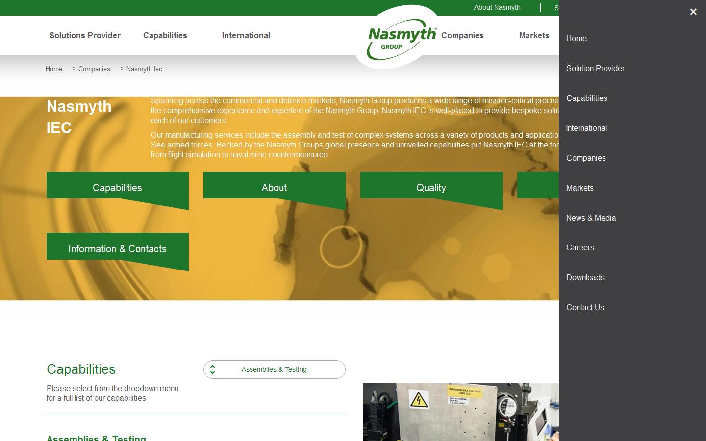 I E C Engineering Ltd Website