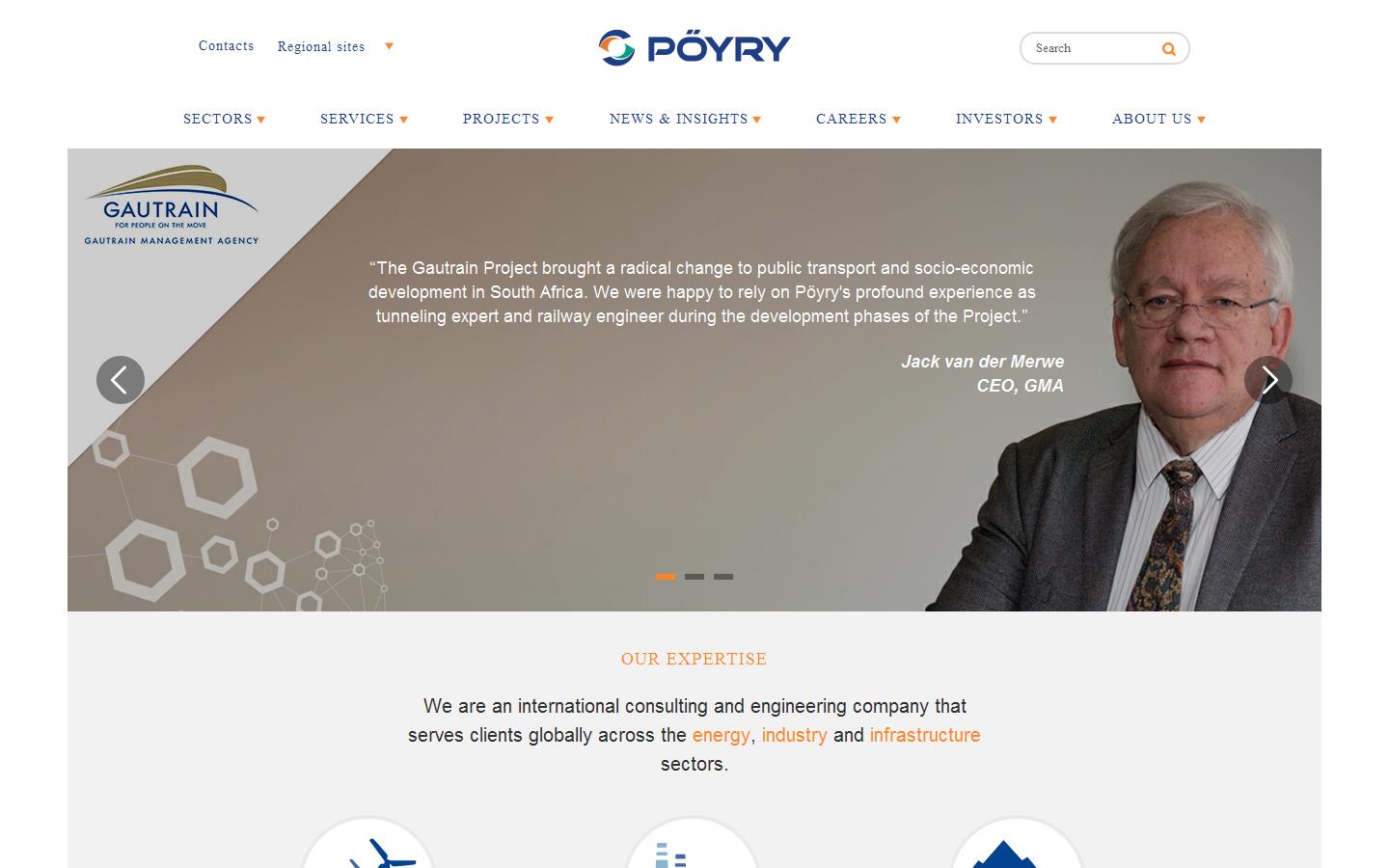 Poyry Management Consulting Website