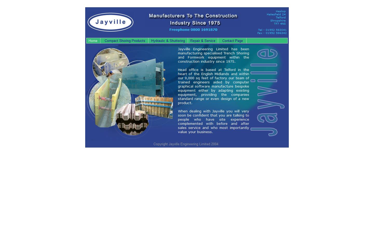 Jayville Engineering Ltd Website