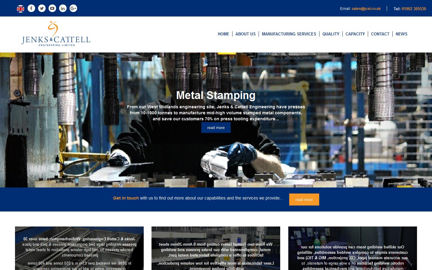 Jenks & Cattell Engineering Ltd Website