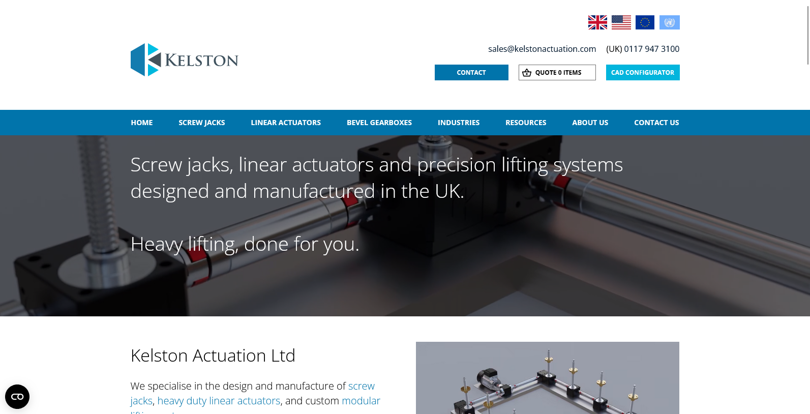 Kelston Actuation Website
