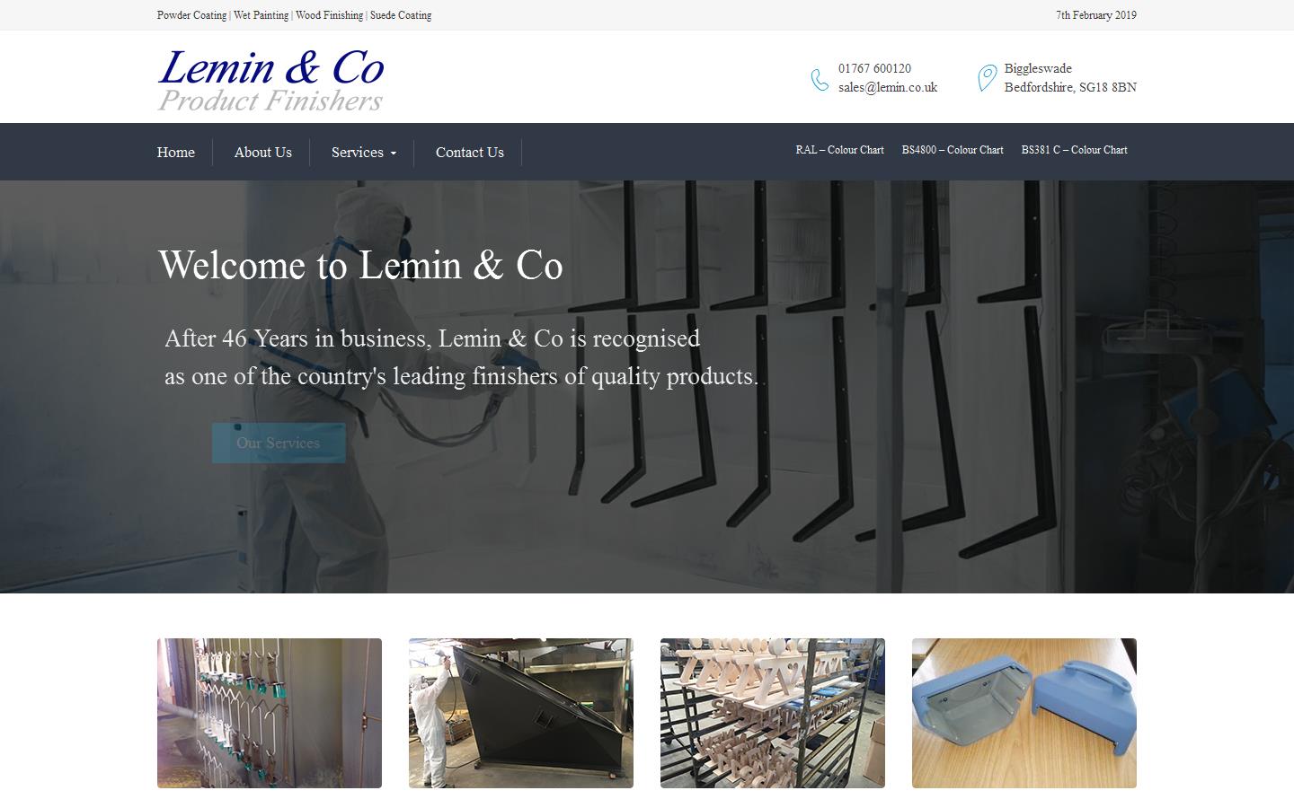 Lemin & Co Product Finishers Ltd Website