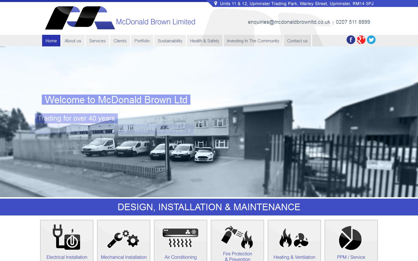 McDonald Brown Ltd Website
