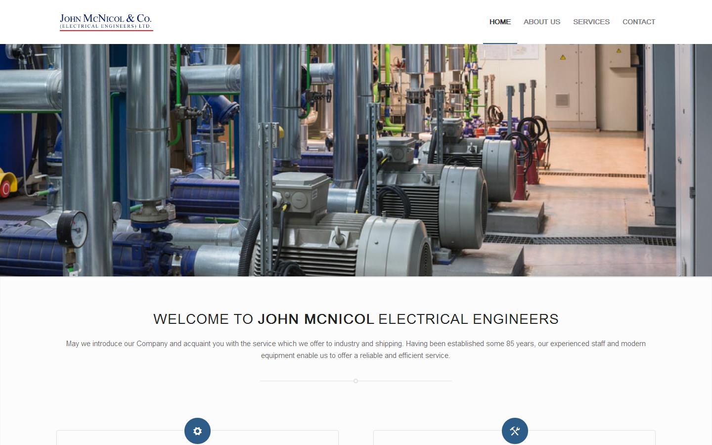 John McNicol & Co Electrical Engineers Ltd Website