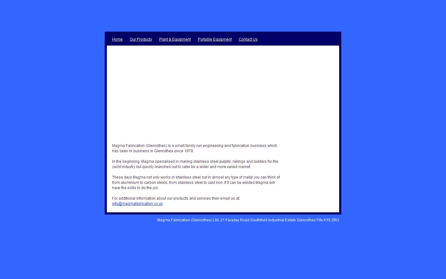 Magma Fabrication Website