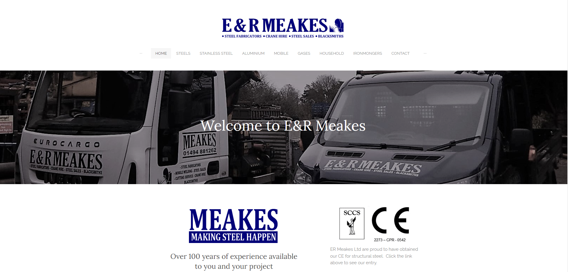E & R Meakes Ltd Website