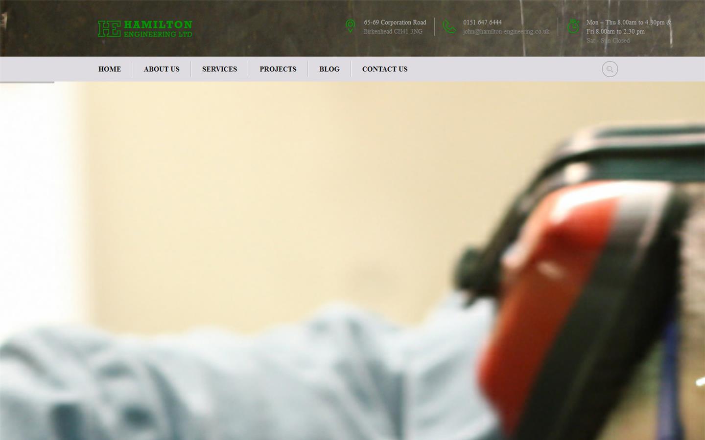 Hamilton Engineering Ltd Website