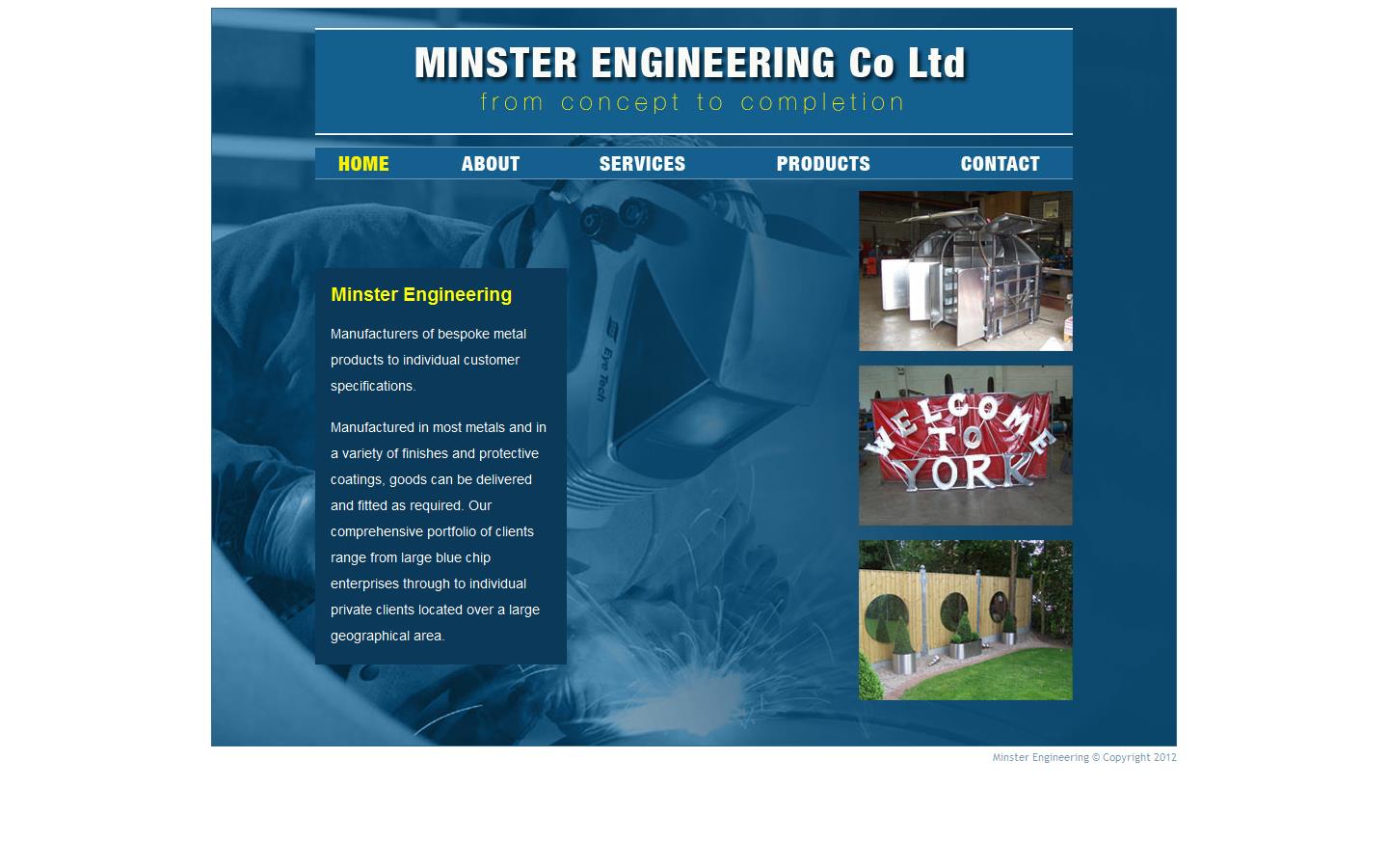 Minster Engineering Co. Ltd Website